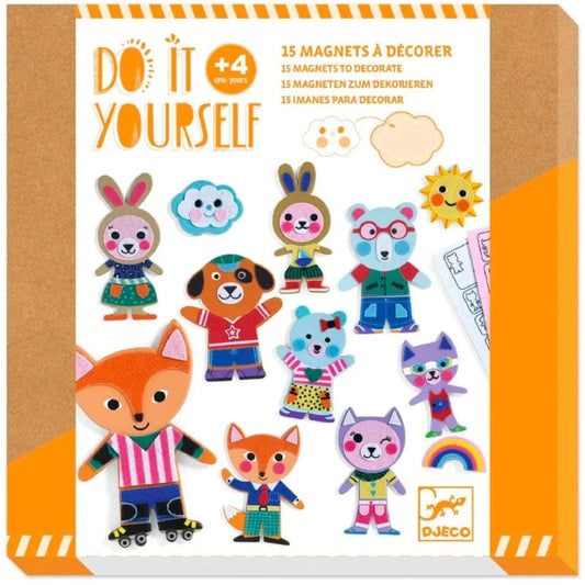 Djeco Magnets Default DIY Funky Family Animal Magnets UPC
