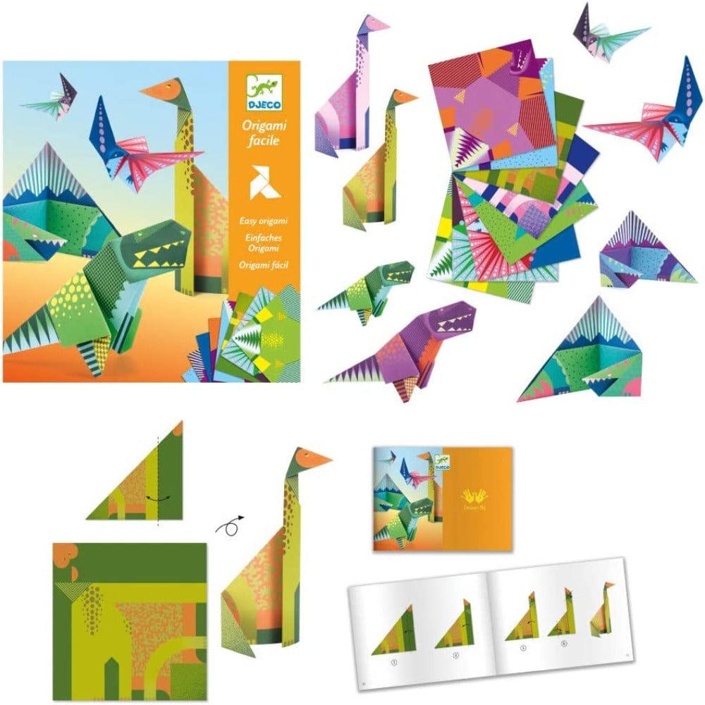 Djeco Origami Arts & Crafts Dinosaurs Origami