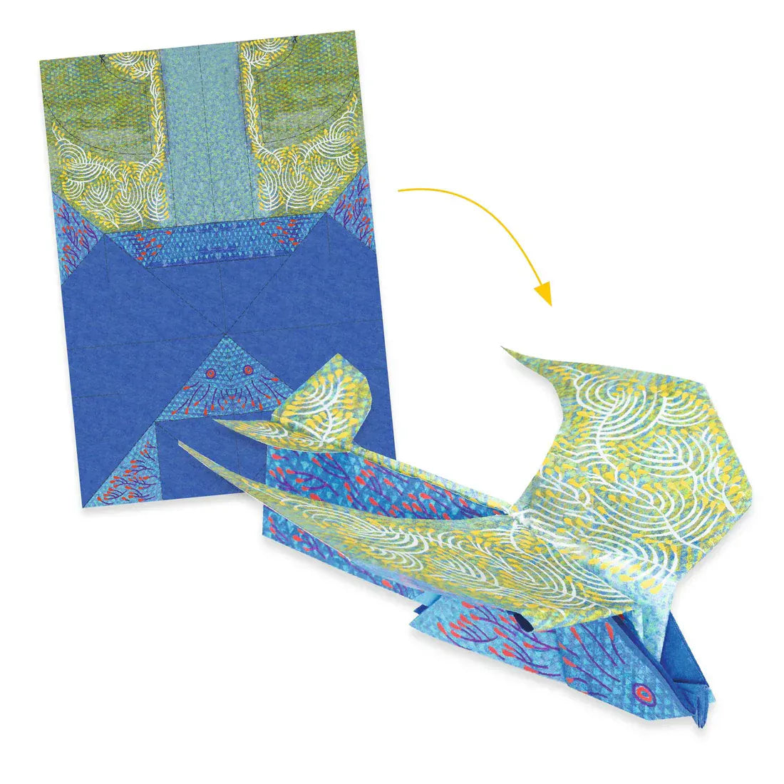 DJECO Origami Arts & Crafts Fast Wing Beat Origami Kit