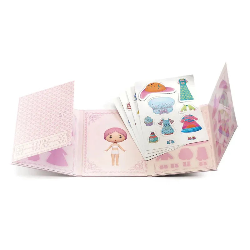 Djeco Paper Dolls Tinyly Miss Lilypink Stickers