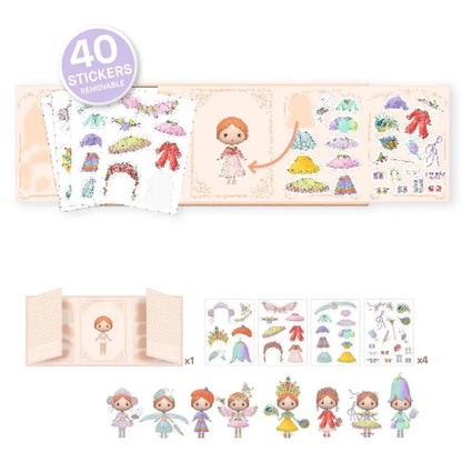 Djeco Paper Dolls Tinyly Miss Lilyruby Stickers
