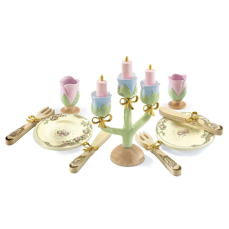 Djeco Pretend Play Default Princess Dishes Play Set