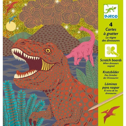 Djeco Scratch Arts & Crafts Default Dinosaur Scratch Cards