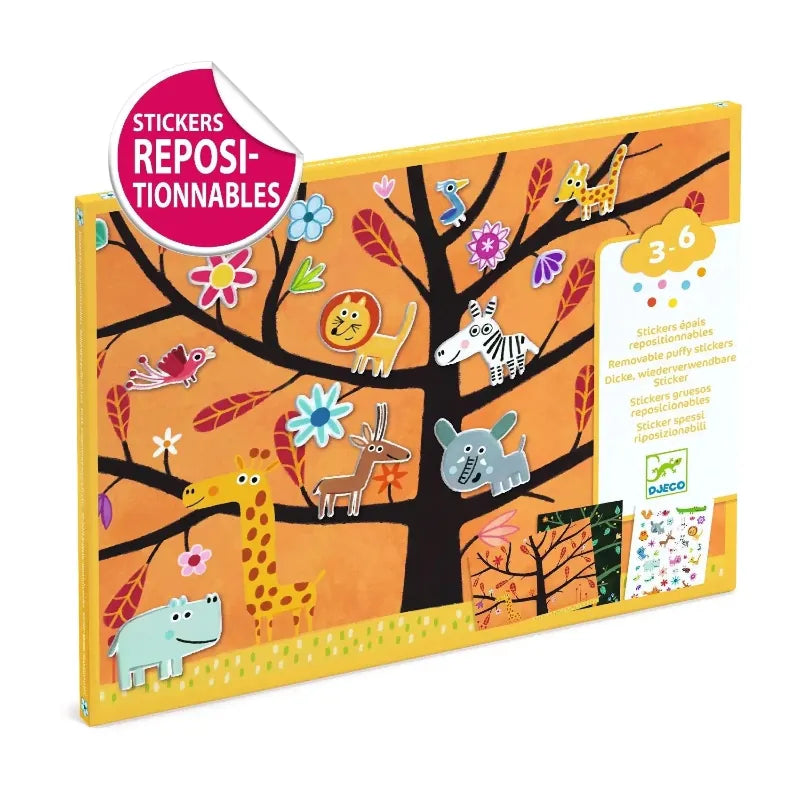 Djeco Sticker Activity Sets Off-Ground Repositionable Stickers