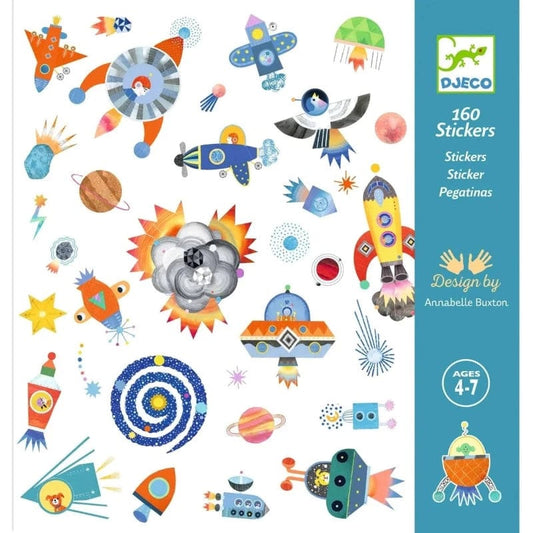 Djeco Stickers Default Interstellar Sticker Sheets