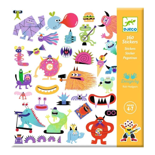 Djeco Stickers Default Monster Sticker Sheets