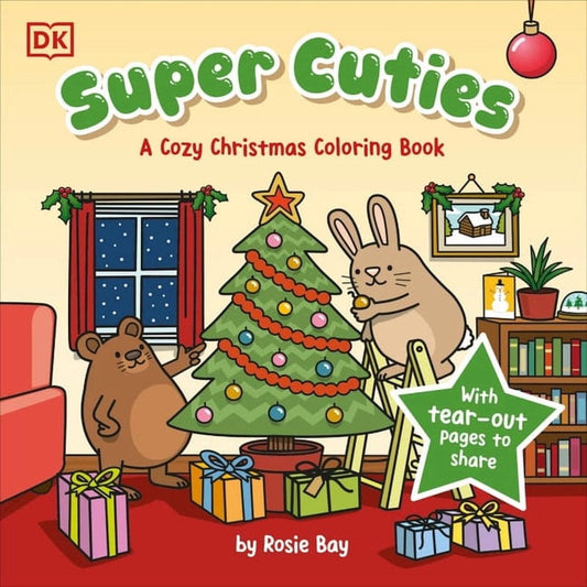DK Children Coloring & Painting Books Super Cuties: A Cozy Christmas Coloring Book