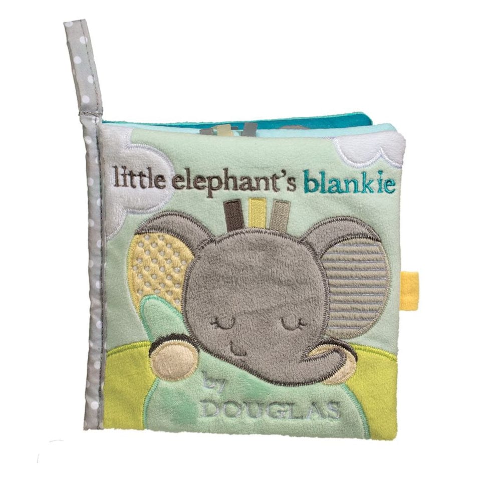 Douglas Cuddle Toys Infant Sensory Toys Joey Gray Elephant Soft Activity Book