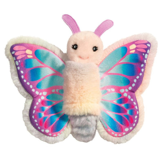 Douglas Cuddle Toys Plush Bugs & Garden Life Default Mini Butterfly Finger Puppet (Assorted Colors)