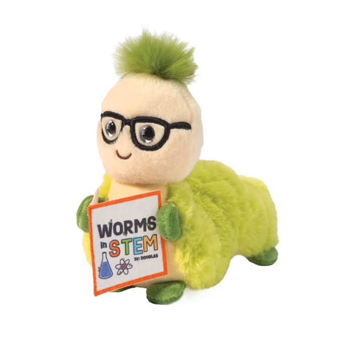 Douglas Toys Plush Bugs & Garden Life Atom Bookworm
