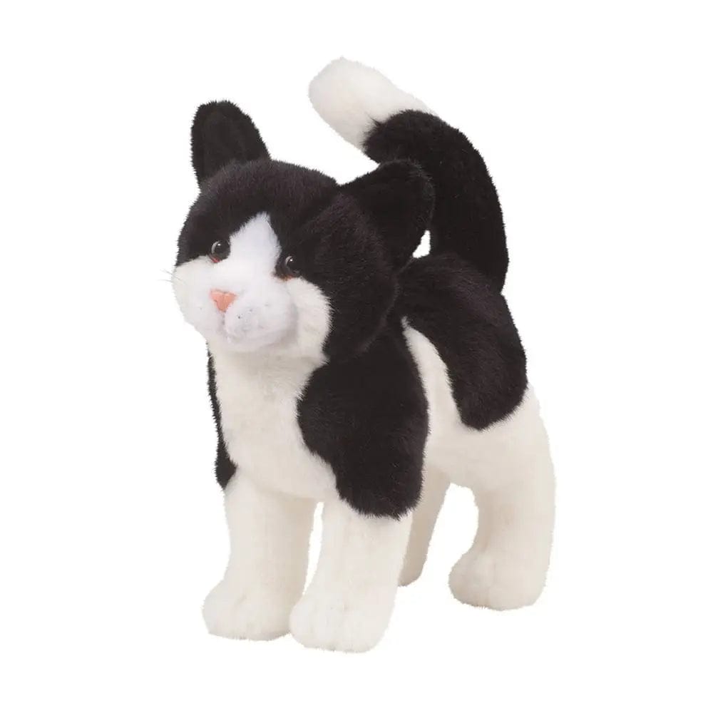 Douglas Toys Plush Cats Scooter Black & White Cat