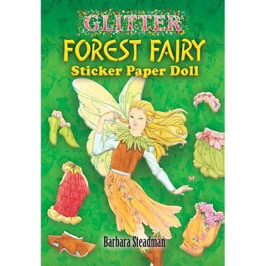 Dover Activity Books Glitter Forest Fairy Sticker Paper Doll