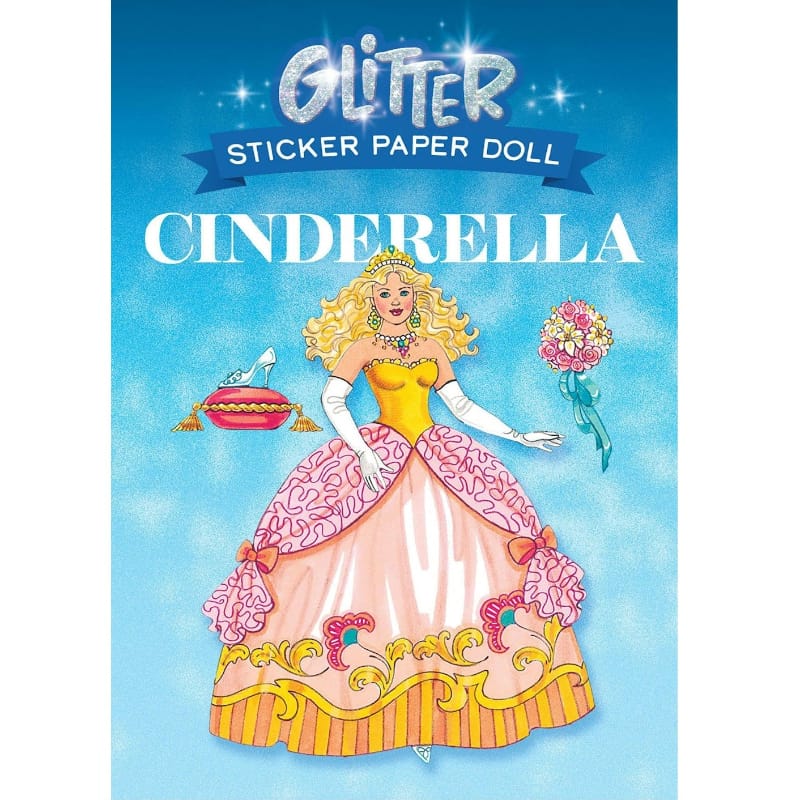 Dover Publications Activity Books Glitter Cinderella Sticker Paper Doll