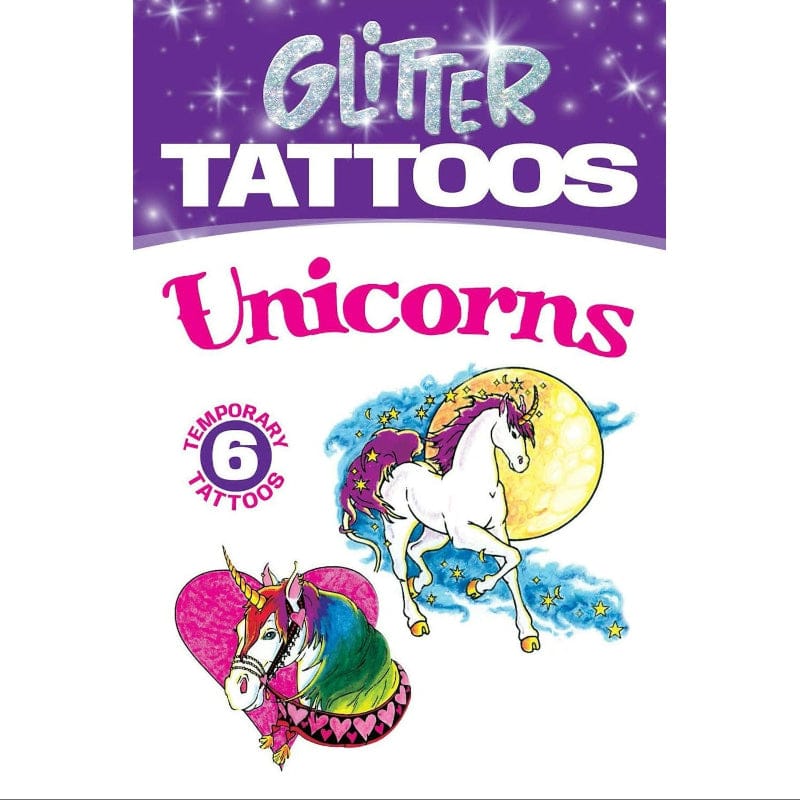 Dover Publications Temporary Tattoos Unicorn Glitter Tattoos