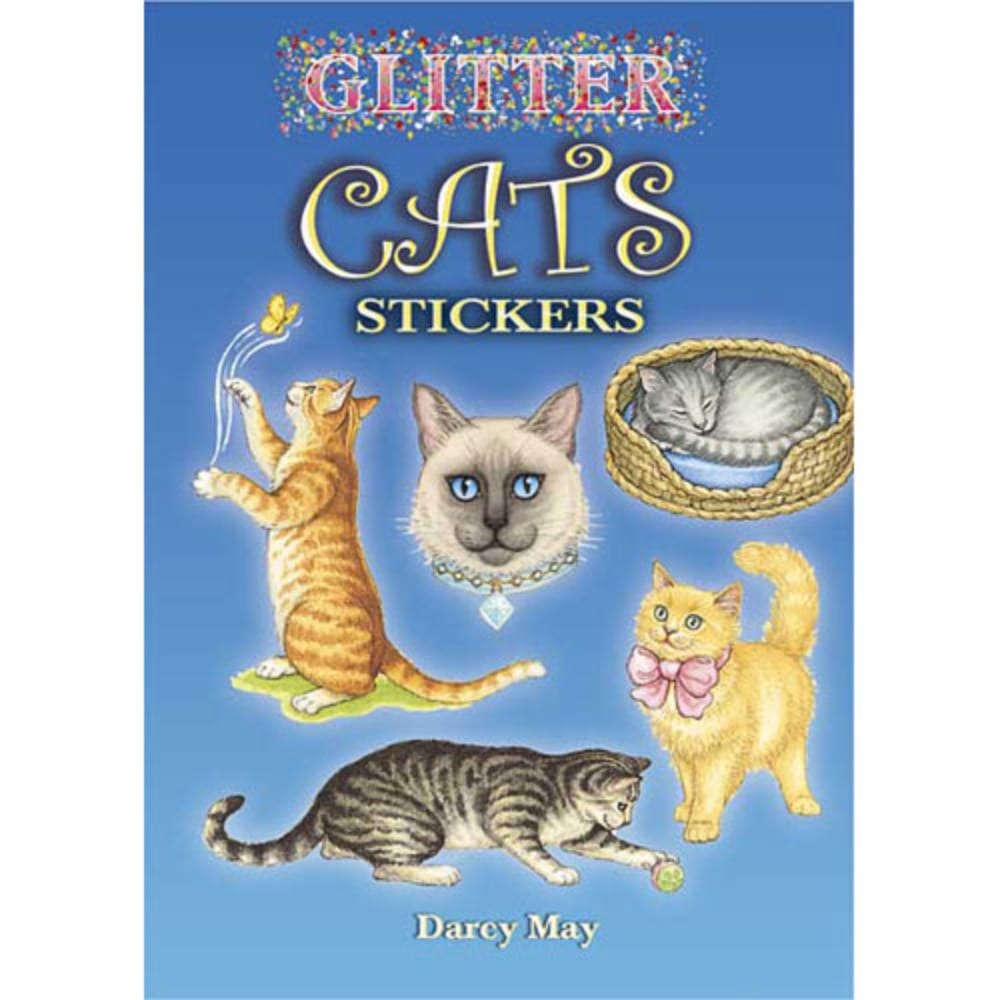 Dover Sticker Books Glitter Cats Stickers