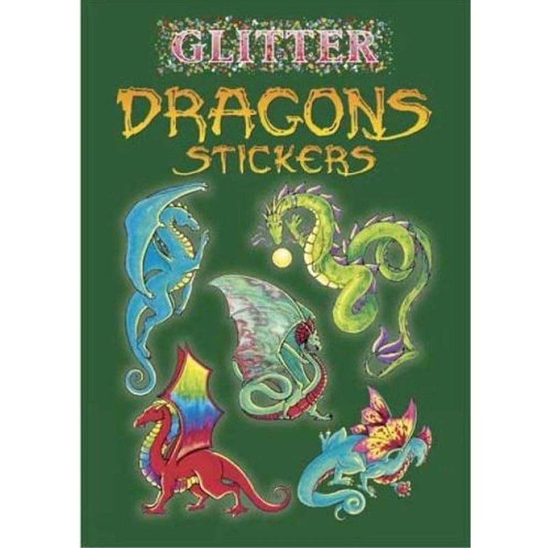 Dover Stickers Glitter Dragons Stickers