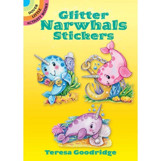 Dover Stickers Glitter Narwhal Stickers