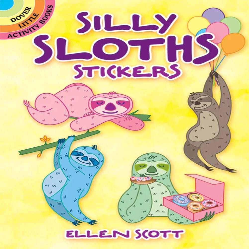 Dover Stickers Silly Sloths Stickers