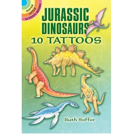 Dover Temporary Tattoos Jurassic Dinosaurs Tattoos