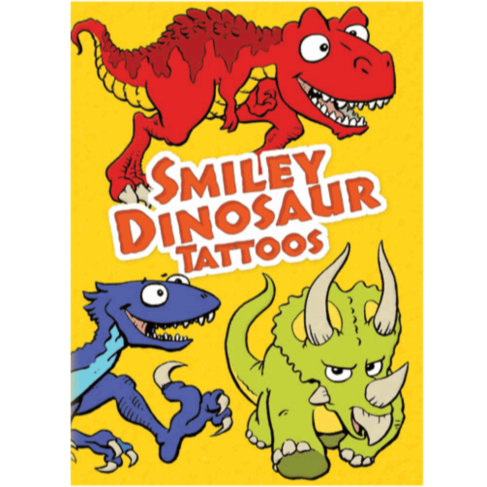 Dover Temporary Tattoos Smiley Dinosaur Tattoos