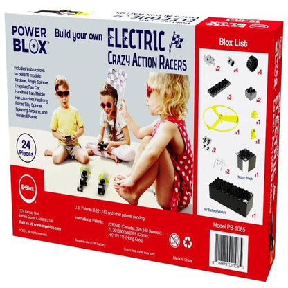 E-Blox STEM Toys Power Blox - BYO Electric Crazy Action Racers