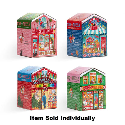 eeBoo 100 Piece Puzzles Christmas Market 100 Piece Puzzle (Assorted Styles) UPC Styles