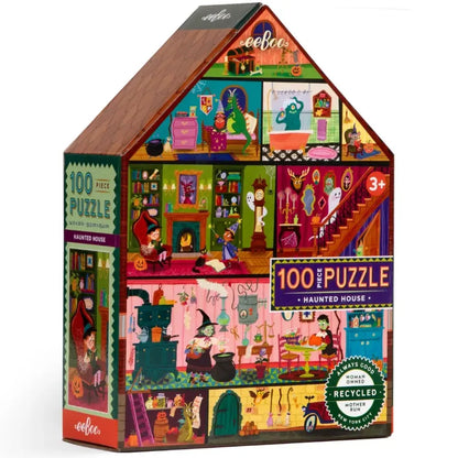 eeBoo 100 Piece Puzzles Haunted House 100 Piece Puzzle