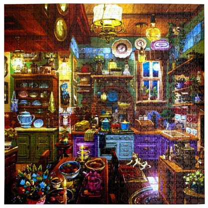 eeBoo 1000 Piece Puzzles Midnight Kitchen 1000 Piece Puzzle