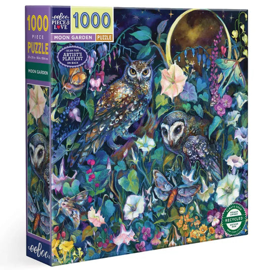 eeBoo 1000 Piece Puzzles Moon Garden 1000 Piece Puzzle