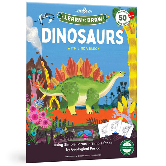 eeBoo Activity Books Default Learn to Draw Dinosaurs