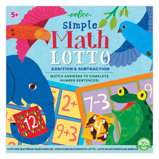 eeBoo Bingo Games Simple Math Bingo