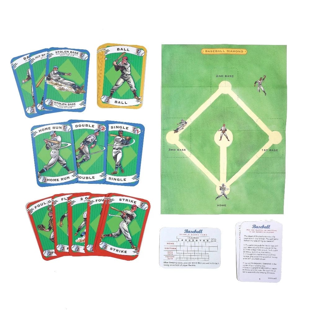 eeBoo Card Games Baseball Card Game