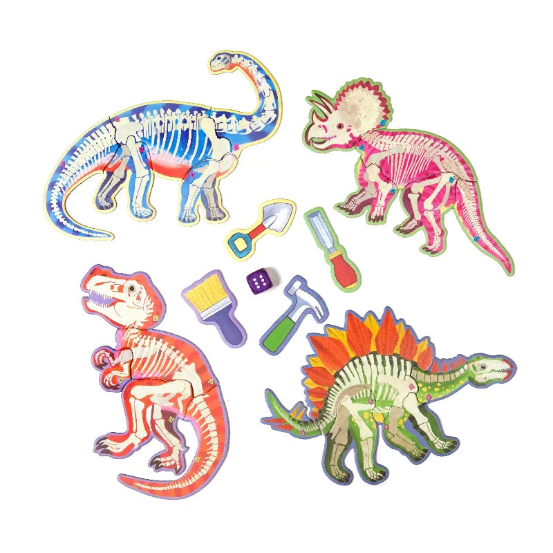eeBoo Dice Games Roll for the Dinosaur