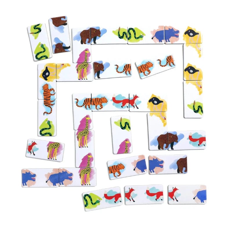 eeBoo Domino Games Default Animal Parade Head To Toe Dominoes