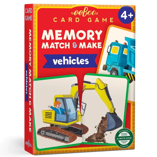 eeBoo Games Vehicles Memory Match & Make