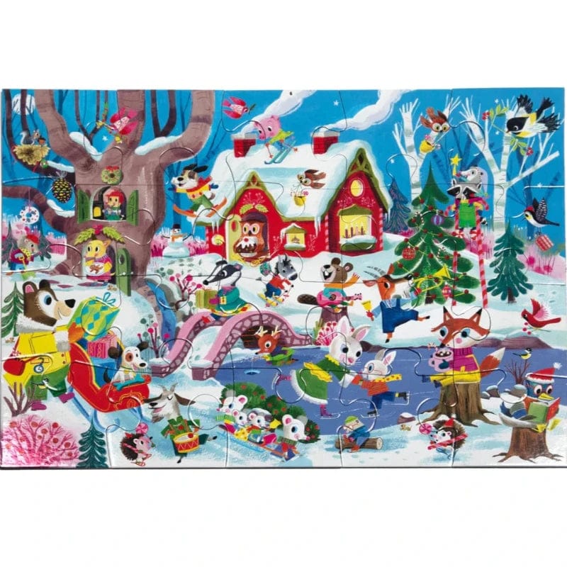 eeBoo Holiday Puzzles Default Woodland Winter 20 Piece Puzzle