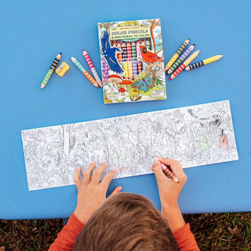 eeBoo Markers, Pens, Brushes & Crayons HOLIDAY Bird & Butterfly Mini Mural