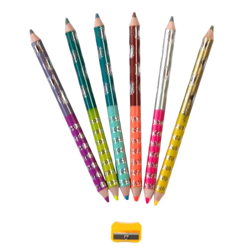 eeBoo Markers, Pens, Brushes & Crayons Our Planets 6 Jumbo Double Sided Color Pencils