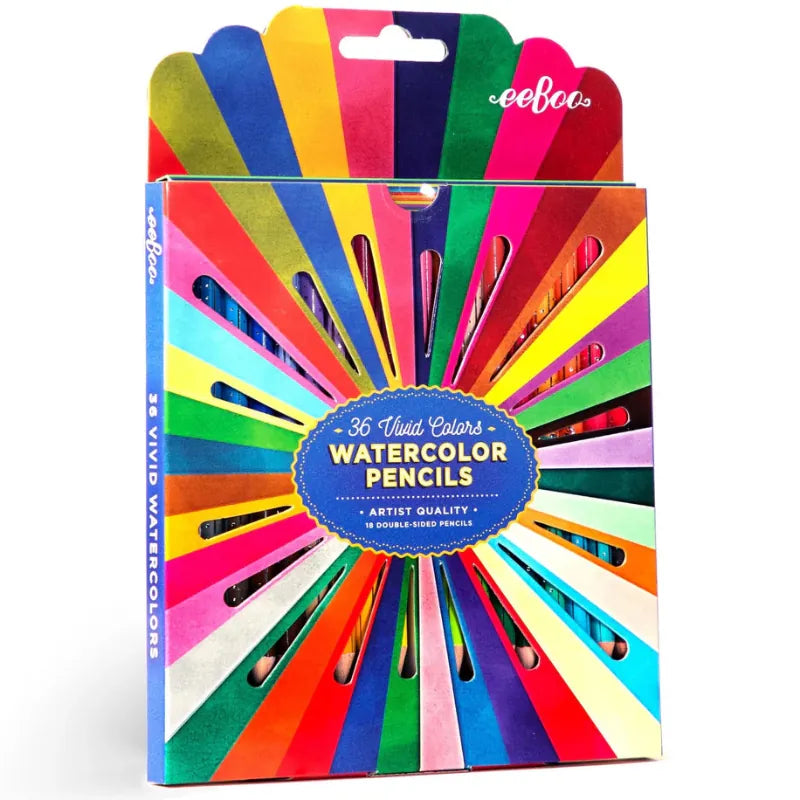 eeBoo Markers, Pens, Brushes & Crayons Rainbow Double-Sided Watercolor Pencils