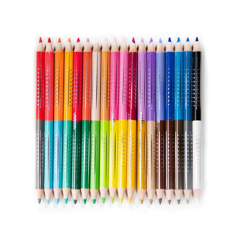 eeBoo Markers, Pens, Brushes & Crayons Rainbow Double-Sided Watercolor Pencils