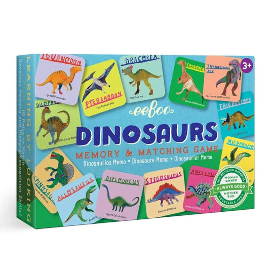 eeBoo Matching Games Dinosaurs Memory & Matching Game