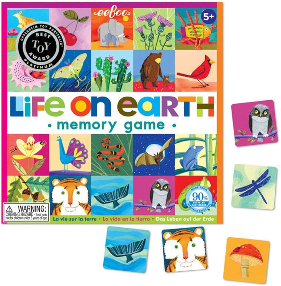 eeBoo Matching Games Life on Earth Matching Game