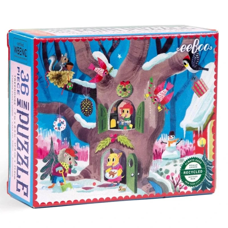 eeBoo Mini Puzzles Default Woodland Holiday Mini Puzzle 36 Piece Puzzle (Assorted Styles)