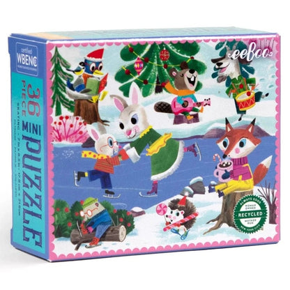 eeBoo Mini Puzzles Default Woodland Holiday Mini Puzzle 36 Piece Puzzle (Assorted Styles)