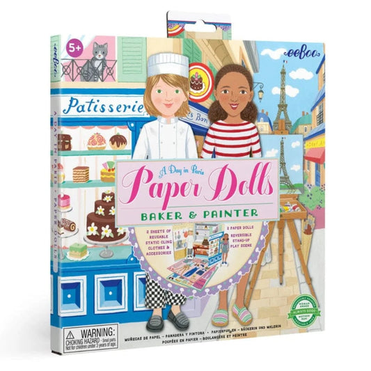 eeBoo Paper Dolls Paper Dolls - Baker & Painter Set