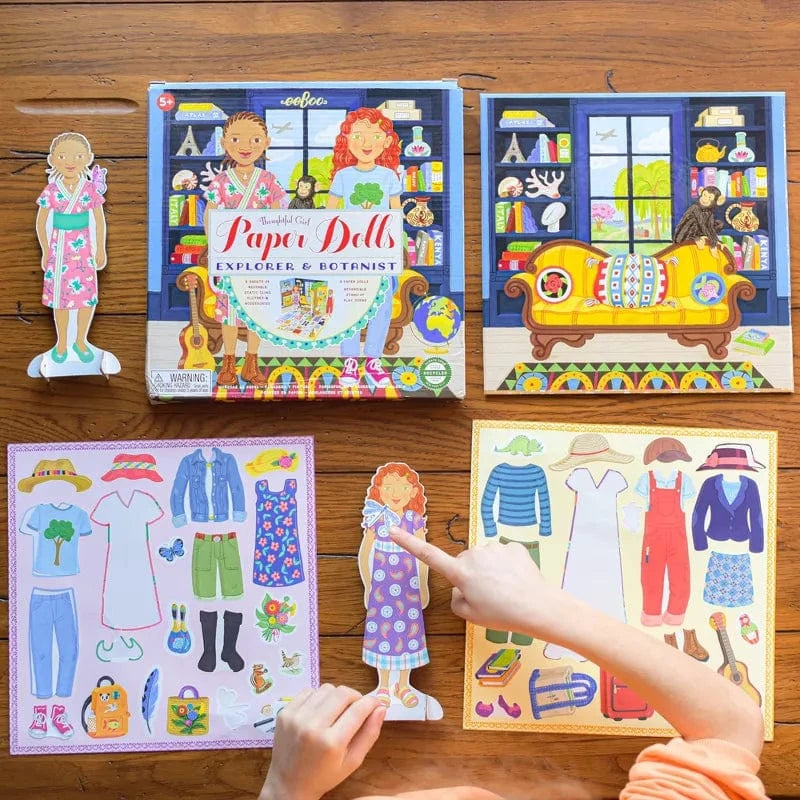eeBoo Paper Dolls Paper Dolls - Explorer & Botanist Set
