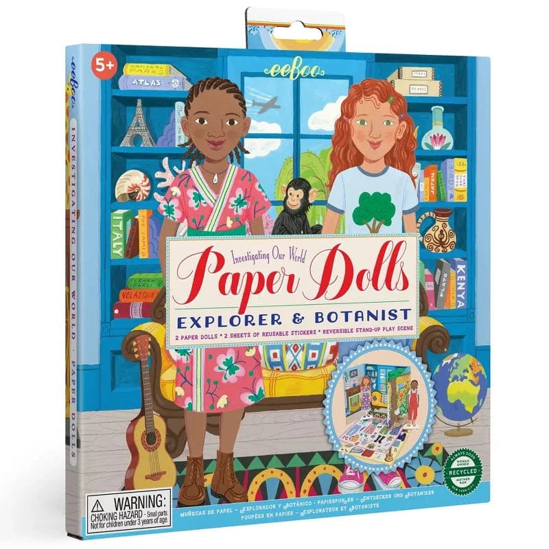 eeBoo Paper Dolls Paper Dolls - Explorer & Botanist Set