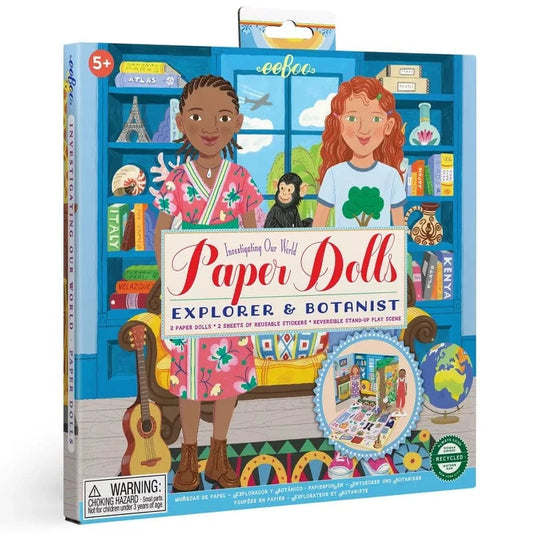 eeBoo Paper Dolls Paper Dolls - Explorer & Botanist Set