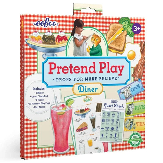 eeBoo Pretend Play Default Best Pals' Diner Pretend Play Set