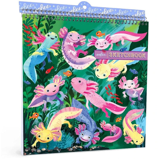 eeBoo Sketchbooks & Drawing Pads Default Axolotl Square Sketchbook